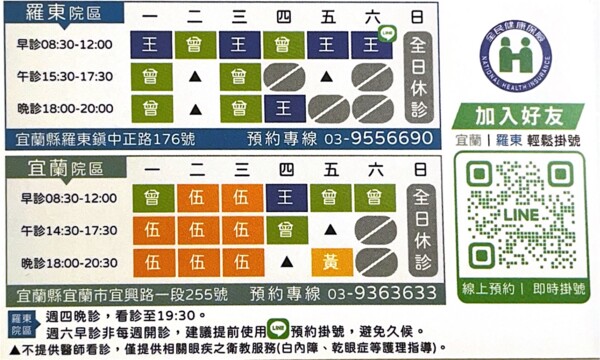 宜蘭王瀚生眼科診所