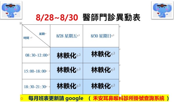 禾安耳鼻喉科診所掛號查詢系統
