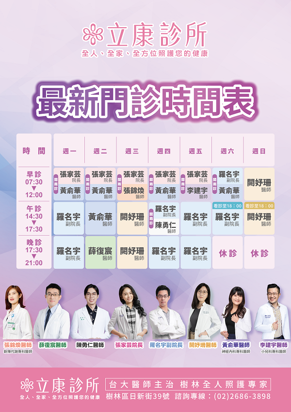 立康診所 l 台大 ．長庚主治醫師團隊
